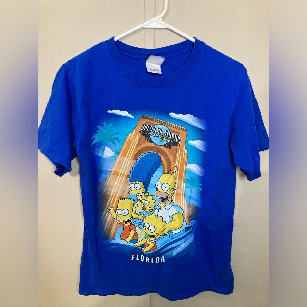 Universal Studios Simpsons T Shirt Unisex S Blue Tee